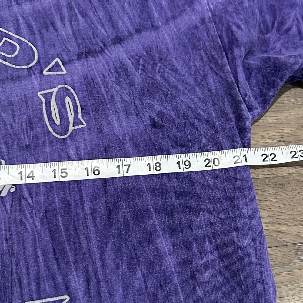 Vintage Gold's Gym Cancun T-Shirt Purple Tie Dye Acid Wash Men L/XL Gymwear - Picture 6 of 6